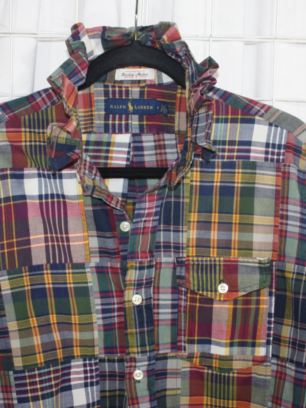Ralph Lauren Ruffle Collar Shirt - Picture 5 of 13